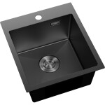 MEXEN - Solix oceľový drez 1-bowl 400 x 450 mm, čierna HC 6401401000-70HC