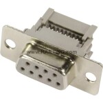 HARTING 09661186500 09661186500 D-SUB zásuvková lišta 180 ° Pólov: 9 IDC 1 ks; 09661186500