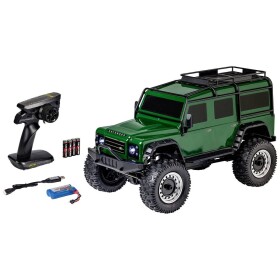 Carson RC Sport Land Rover Defender zelená bezkefkový 1:8 RC model auta elektrický terénne vozidlo 4WD (4x4) RtR 2,4 GHz; 404236