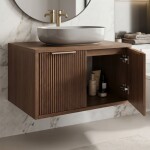 REA - Kúpeľňová skrinka pod umývadlo Core 80cm Brown REA-M0412