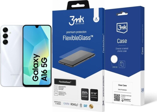 Samsung Galaxy A16 5G 8/256GB Szary (SM-A166BZAIEUE) + FlexibleGlass + Etui Clear Case
