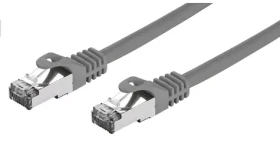C-tech patchcord Cat7 S/FTP 0.25 m sivá (8954125015321)