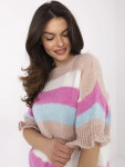 Jumper MI SW 1903.94 bielo-ružový jedna velikost