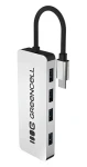 Green Cell USB-C Hub 4v1 hliníkové púzdro / USB hub / 4X USB 3.0 / 5 Gb / s (HUB-GC-C4A)
