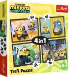 Trefl Puzzle Mimoni a monštrá 4v1