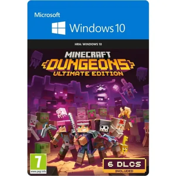 PC Minecraft Dungeons - Ultimate Edition / Elektronická licencia / Budovateľská / Angličtina / od 7 rokov / Hra pre počítač (2WU-00037)