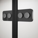 POLYSAN - GLOBE GUN METAL štvrťkruhová sprchová zástena 900x900, matné sklo, ľavá GB2690MLGM