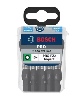 BOSCH 2608522546 / Sada bitov PZ2 / Dĺžka 55 mm / 15 ks (2608522546)