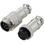 TRU COMPONENTS TC-13895628 guľatý konektor DIN, 1 sada; TC-13895628