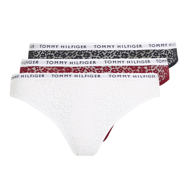 Dámske čipkované nohavičky 3Pack UW0UW04513-0WE - Tommy Hilfiger S