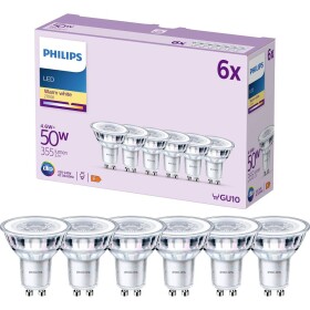 Philips LED 9290012152 LED En.trieda 2021 F (A - G) GU10 klasická žiarovka 4.6 W = 50 W teplá biela (Ø x d) 50 mm x 54 mm 6 ks; 9290012152