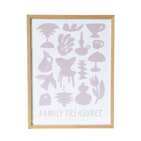 Bella Rose Plakát Family Treasures Beige / Cream 30 x 40 cm