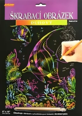 Škrabací obrázok Dúhový Ryby SCD-EP100