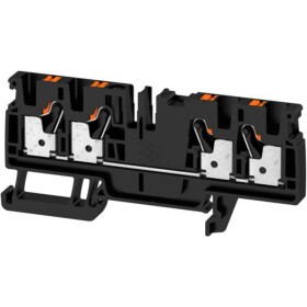 Weidmüller 2051660000 priechodná svorka 6.1 mm pružinová svorka čierna 50 ks; 2051660000
