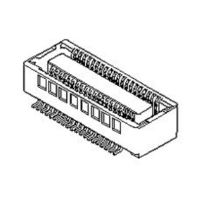Molex zásuvkové puzdro na dosku Počet pólov 80 546840804 1 ks Tape on Full reel; 546840804