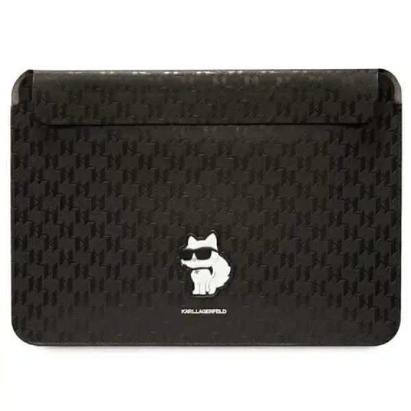 Karl Lagerfeld Saffiano Monogram Choupette čierna / Puzdro na notebook / 14" (KLCS14SAKHPCK)