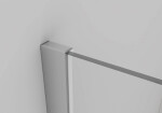 CERANO - Trojstenný sprchovací kút Varone LINE UL/P - 6 mm - chróm, transparentné sklo - 140x100x195 - posuvný CER-DY505-90-210