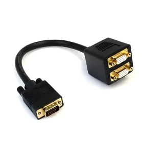 StarTech VGA video splitter kábel čierna / Kábel / VGA (D-Sub) - 2x VGA (D-Sub) / 0,3 m (VGASPL1VV)