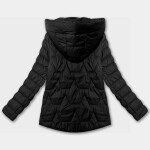 Ľahká čierna dámska prešívaná bunda s kapucňou J Style (16M9263-392) odstíny černé 48