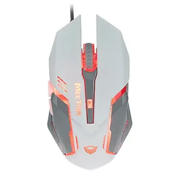 Meetion M915 biela / Herná myš / drôtová / optická / 2400 DPI / 6 tlačidiel / RGB podsvietenie (M915)