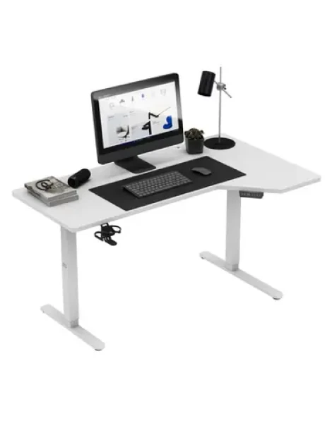 Mark Adler Leader 9.1 biela / Kancelársky elektrický stôl / 145 x 72-118 cm (MA-LEADER 9.1 WHITE)