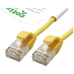 Roline green 21.44.3326 RJ45 sieťové káble, prepojovacie káble CAT 6A U/FTP 3.00 m žltá netienený, bez halogénov, samozhášavý 1 ks; 21.44.3326