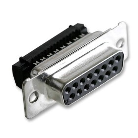 MH Connectors MH10576 D-SUB zásuvková lišta 180 ° Pólov: 15 IDC 1 ks; MH10576