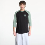 Tričko Horsefeathers Global Raglan T-Shirt Black/ Iceberg Green S