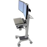 Ergotron Neo-Flex® Dual WideView WorkSpace 2-násobný Pojízdny vozík na PC/monitor 25,4 cm (10) - 55,9 cm (22) odkladacie miesto na klávesnici, otočný; 24-194-055