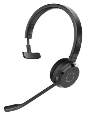 JABRA Evolve 65 TE + Link 390a UC čierna / Mono náhlavná súprava / mikrofón / Bluetooth 5.2 / USB-A dongle (6693-839-409)