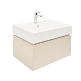 Kúpeľňová skrinka s umývadlom SAT Feel 60x30x46 cm pieskovo béžová mat SATFEEL60BEU2B SATFEEL60BEU2B