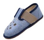 Chlapčenské papuče Barefoot Pegres BF03 textilné - modré - 22