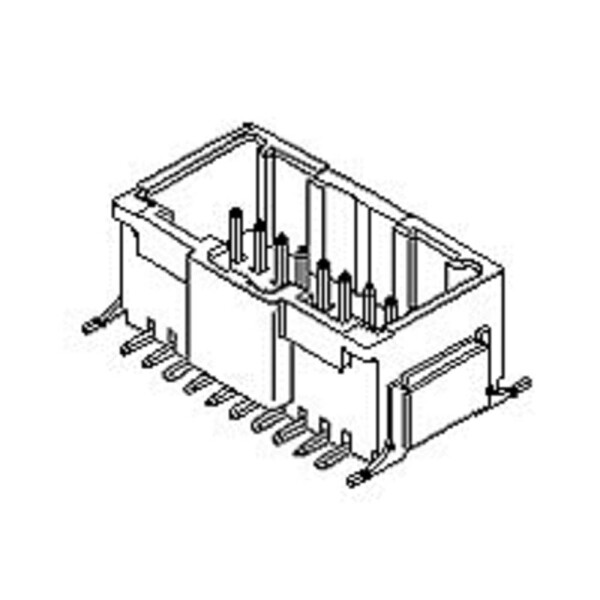 Molex konektor do DPS Počet pólov 30 Raster (rozteč): 2.00 mm 557633070 1 ks Tape on Full reel; 557633070