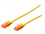 Digitus Cat6 U/UTP žltá / Patch kábel / RJ45 / 3 m / AWG 26 / LSZH (DK-1617-030/Y)