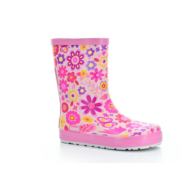 Koel Koel4Kids Wellie Bare Fuchsia Flower barefoot holinky 33 EUR