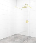 Sprchová zástena Walk-in 80 cm SAT vo farbe profilu zlatá SATBWI80ZAVZ SATBWI80ZAVZ