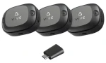 HTC VIVE Ultimate Tracker 3+1 Kit čierna / Sada pohybových senzorov pre VR / 6DoF sledovanie / 5 GHz Wi-Fi (99HAUB001-00)