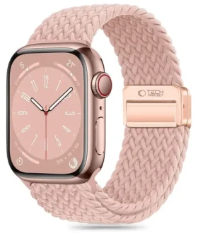 Tech-Protect Nylonmag ružová / Remienok pre Apple Watch / 42/44/45/49 mm / nylonový