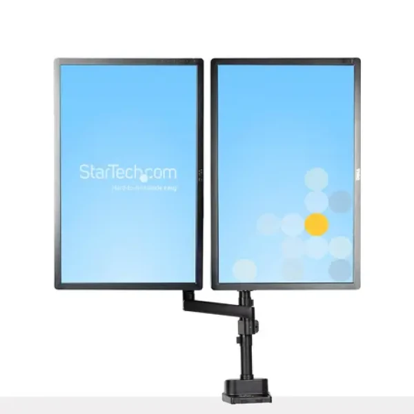 StarTech Stolný držiak pre 2 monitory / Plne pohyblivé rameno / do 32" / nosnosť 2x 8 kg (ARMDUALPIVOT)
