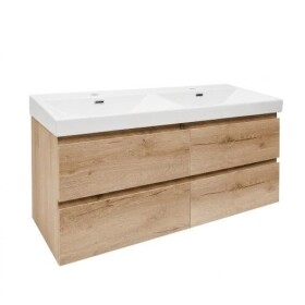 Kúpeľňová skrinka s umývadlom SAT B-Way 119x50x45 cm dub mat BWAY2120OAKU4 BWAY2120OAKU4
