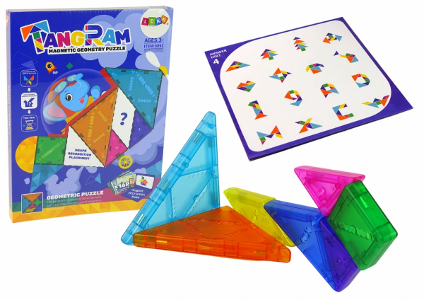 Mamido Skladačka Tangram so 7 Magnetickými Kockami