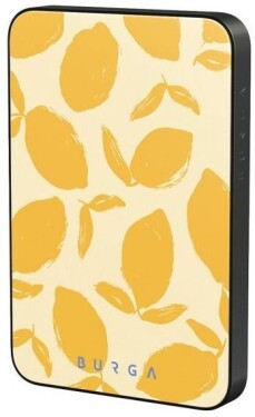 PowerNeed BURGA Magnetic Power Bank 5,000mAh Lemon Tart gunmetal