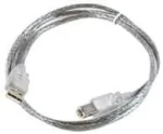 MicroConnect kábel USB2.0 A (M) - USB2.0 B (M) 5m číra / 480Mbit/s (USBAB5T)
