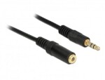 DeLock predlžovací kábel Audio Stereo Jack 3.5 mm samec - samica / 3pin / 2 m / čierny (83766)