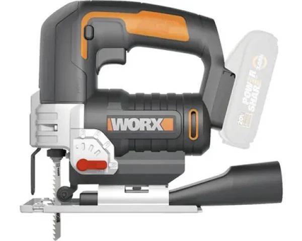 WORX WX543.9 / Aku Priamočiara píla / 20V / zdvih 24 mm / až 2600 zdvihov-min / Rezná hĺbka 80 mm / bez Aku (WX543.9)