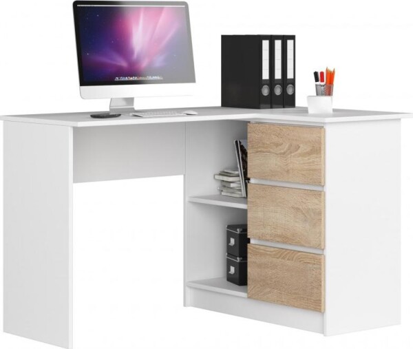 Fabryka Mebli Akord B16 dub Sonoma i biel 124 cm x 85 cm