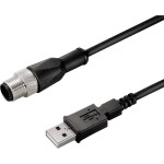Weidmüller SAIL-M12G-USB-1.0U dátový zástrčkový konektor pre senzory - aktory, upravený, 2556580000, piny: 4, 1.00 m, 1 ks; 2556580000