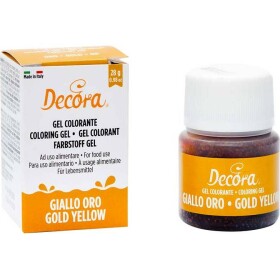 Gélová farba zlatom žltá 28 g - Decora