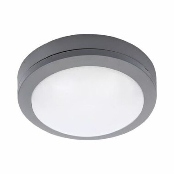 Solight WO746 LED vonkajšie osvetlenie okrúhle 13W šedé / 910lm / 4000K / IP54 / 17cm (8592718024574)