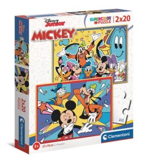 Clementoni PUZZLE Mickey sa baví s kamarátmi